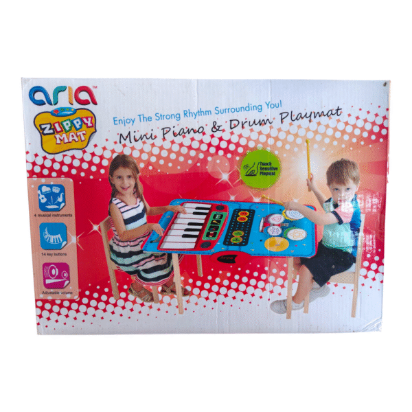 Musical Mats With Piano And Drum Sounds, Mini 2 In 1 Music Playmat Child Music Dance Mat Touch Playmat Early Education Toys For Girls Boys Toddlers, 70 * 45 Cms, Multicolor