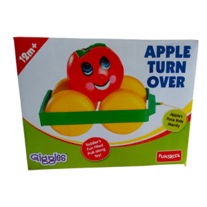 Giggles Funskool, Apple Turnover, Pull Along Toy, Encourages Walking, Rattling Sound, 12 Months & Above, Infant and Preschool Toys