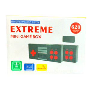 Video Game for Kids Plug & Play Wireless for up to 2 Players|32in Screen Support (8 bit Retro Built-in Games) - Black
