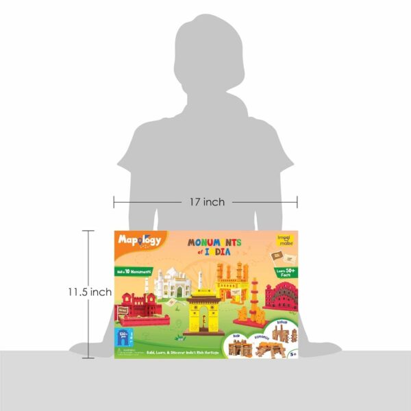 Imagimake Mapology Monuments of India - Construction Set - Make 10 Monuments - Educational Toy for Boys & Girls Above 5 Years Kids (Multicolour) (10 Pieces) - Image 6