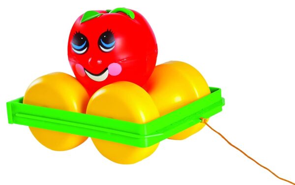 Giggles Funskool, Apple Turnover, Pull Along Toy, Encourages Walking, Rattling Sound, 12 Months & Above, Infant and Preschool Toys - Image 5