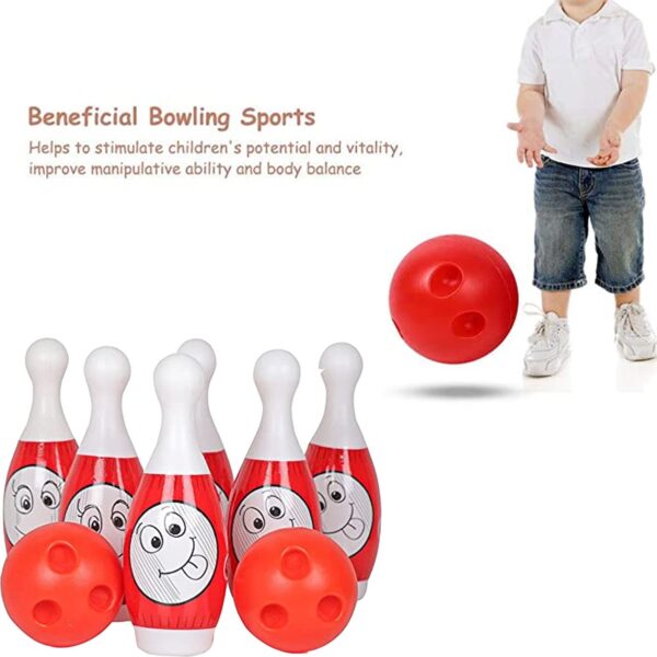 Bowling Game for Kids Toy with 10 Big Pin and 2 Big Ball Indoor and Outdoor Fun Activity Toy Game for Kids Fun Learning Toy Game Early Development Activity Bowling Toys - Image 4