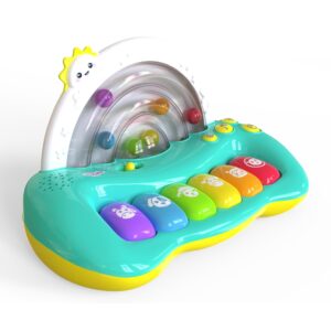 Giggles Funskool Jumpin Melody Keyboard, Musical Toy for Kids With 6 Colorful Keys, Encourages Learning & Development, Fun Activity for Babies, Gift Set for Kid, Age 18+ Months