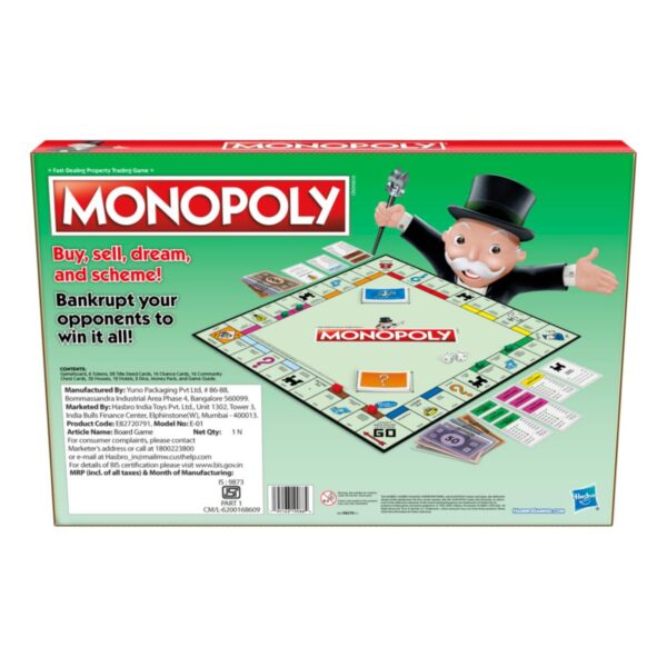 MONOPOLY Board Game (Multicolor) for Families and Kids Ages 8 and Up, Classic fantasy Gameplay - Image 5