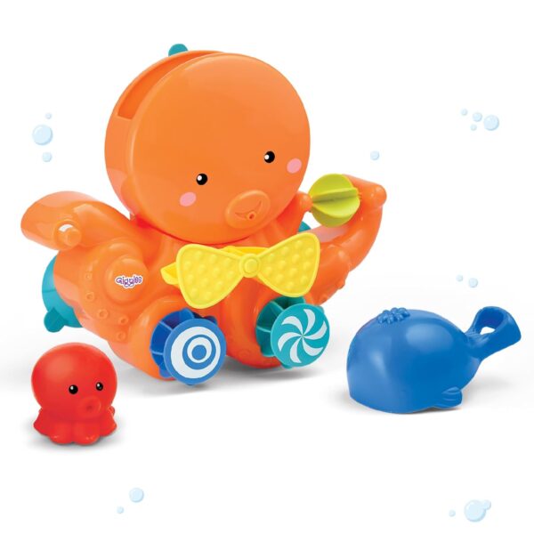 Giggles Funskool Pour & Play Octopus, Bath Toy for Babies, Infants & Toddlers, with Pop-Up Waterproof Suction Cup, Water Play Activity &Multicolor, Gift Set for Kids, Age 2+ Years - Image 2