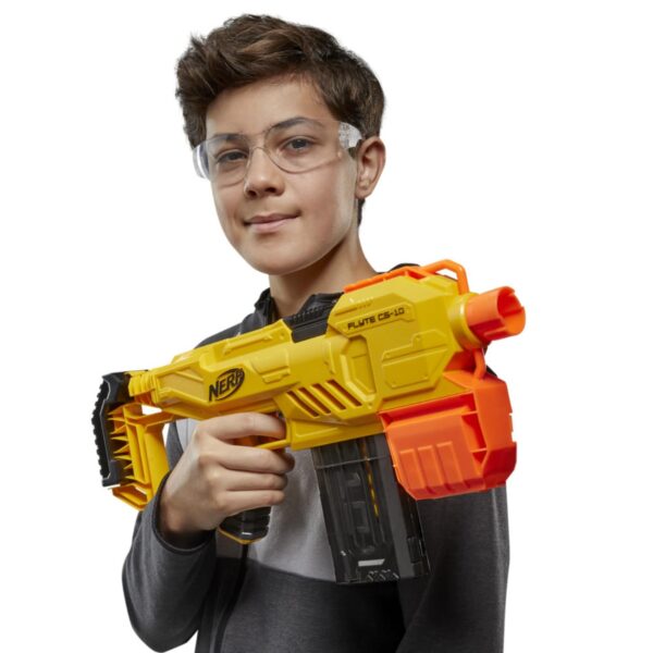 Nerf Alpha Strike Flyte Cs-10 Motorized Blaster, 20 Official Nerf Darts, Toys for Kids, Teens & Adults, Outdoor Toys, (YELLOW) - Image 4