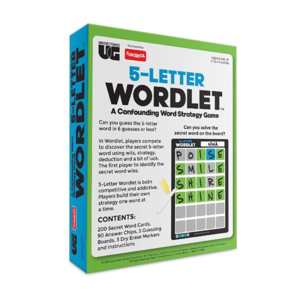 Funskool Games 5-Letter wordlet, Word Game, for Adults, Kids and Family, for 2 to 4 Players, for Ages 8+,Multicolor. - Image 2