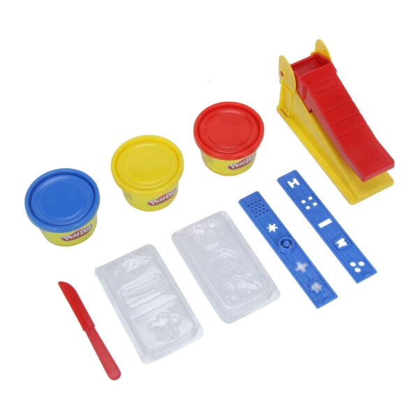 Play-Doh Fun Factory Tool Set Arts and Crafts Toy for Kids 3 Years and Up with 3 Non-Toxic Colors, Multicolor - Image 2