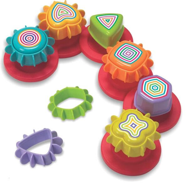 Toymate Spinning Joy - A Shape ‘N’ Spin Gear Sorter. A Developmental Activity Toy for Kids Ages 2-4+. Toddlers Sortering Game with Multiple Colors and Shapes. - Image 5