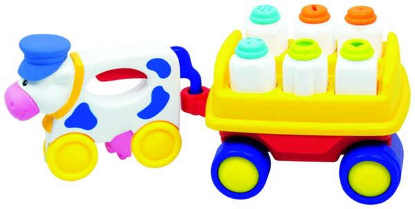 Giggles - Dairy Daisy, Shape Sorting Pull Along Toy, Features Shapes, Rattling Sound, Colours, 6 Months & Above, Infant and Preschool Toys - Image 6