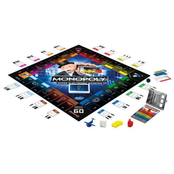 Monopoly Super Electronic Banking Board Game, Cashless Tap Technology, Board Game for Kids Teens and Adults, Strategy Games for Boys & Girls, Birthday Gift for Kids Ages 8+ - Image 2
