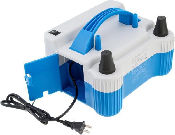 Portable Dual Nozzle Heavy Blue White 110V 700W Electric Balloon Blower Pump, Electric Household Balloon Inflator Air Pump Blower for Birthday, Wedding Decoration - Image 8