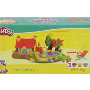 Play-Doh Fun Factory Tool Set Arts and Crafts Toy for Kids 3 Years and Up with 3 Non-Toxic Colors, Multicolor