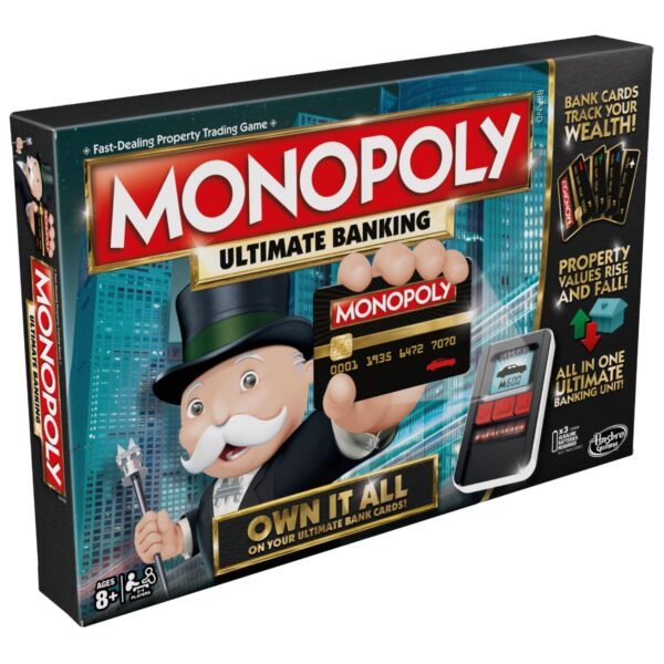 Monopoly Ultimate Banking Edition Board Game, Includes Electronic Banking Unit, Christmas Gift, Fun Christmas Board Game For Families And Kids, Strategy Game for kids Ages 8+, best Xmas gift - Image 3