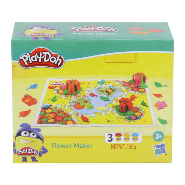 PLAY-DOH Flower Maker Toy for Kids 3 Years and Up with 3 Non-Toxic Colors - Image 4