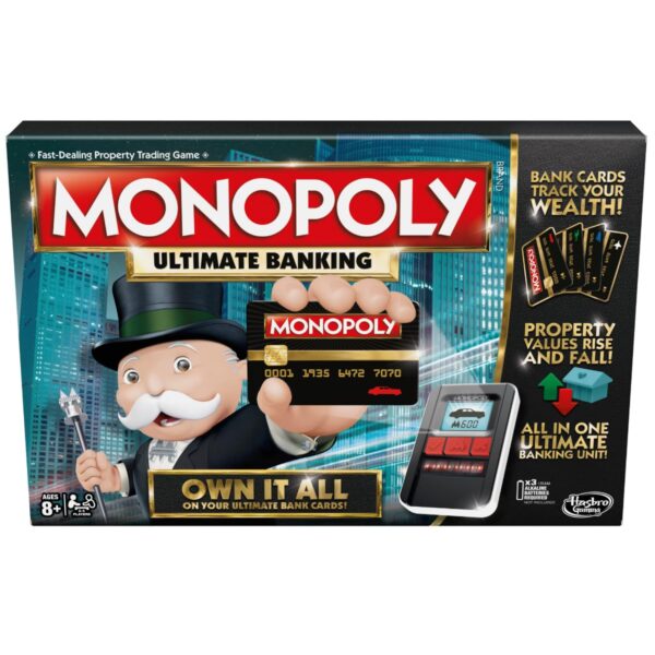 Monopoly Ultimate Banking Edition Board Game, Includes Electronic Banking Unit, Christmas Gift, Fun Christmas Board Game For Families And Kids, Strategy Game for kids Ages 8+, best Xmas gift - Image 2