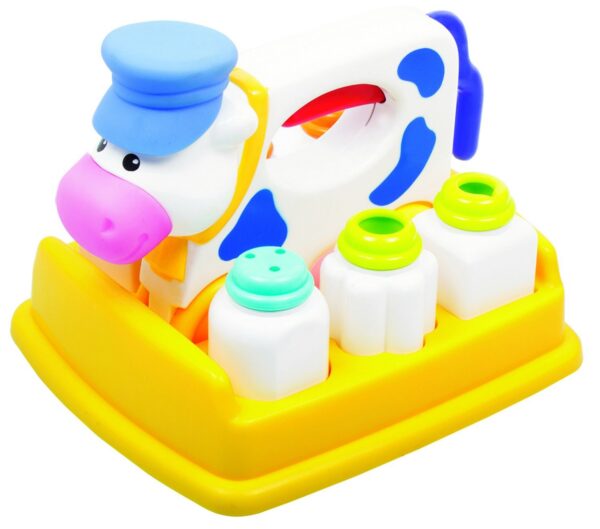 Giggles - Dairy Daisy, Shape Sorting Pull Along Toy, Features Shapes, Rattling Sound, Colours, 6 Months & Above, Infant and Preschool Toys - Image 7