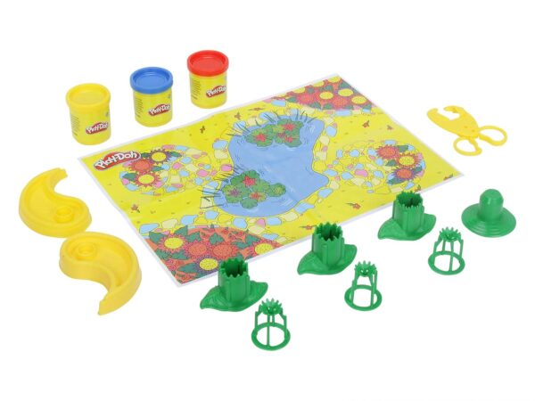 PLAY-DOH Flower Maker Toy for Kids 3 Years and Up with 3 Non-Toxic Colors - Image 2