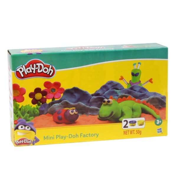 Play-Doh Mini Fun Factory Tool Set For Kids 3 Years And Up With 2 Non-Toxic Colors, Multicolor, 2 Pieces - Image 4