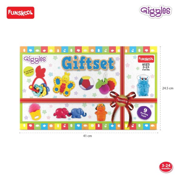 Giggles - Baby's Best Friend, Ideal Gift Pack for Infants, 3 pcs Set, Teethers and Rattles, Multicolor Baby Toy Gift Set for New Born, 4 Months and Above - Image 5