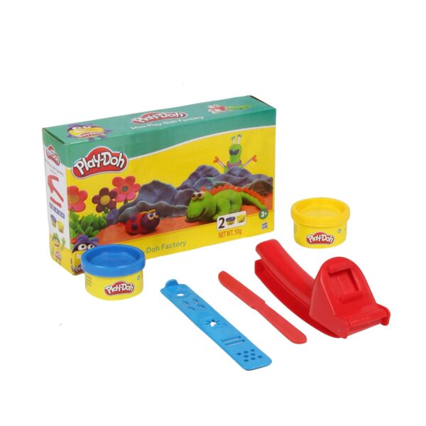 Play-Doh Mini Fun Factory Tool Set For Kids 3 Years And Up With 2 Non-Toxic Colors, Multicolor, 2 Pieces - Image 3