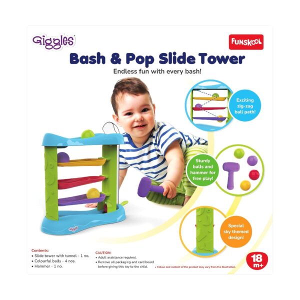 Funskool Bash & Pop Slide Tower | Best Birthday Gift for Kids - Image 6