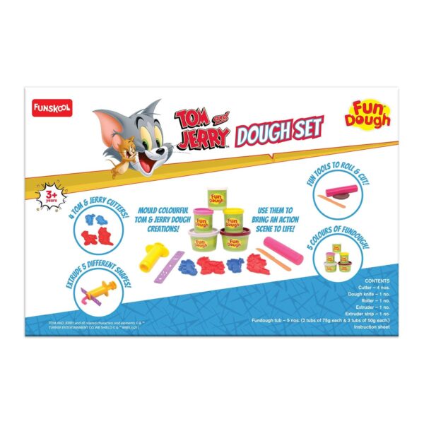 Fundough Tom & Jerry Dough Kit, Multicolor - Image 3
