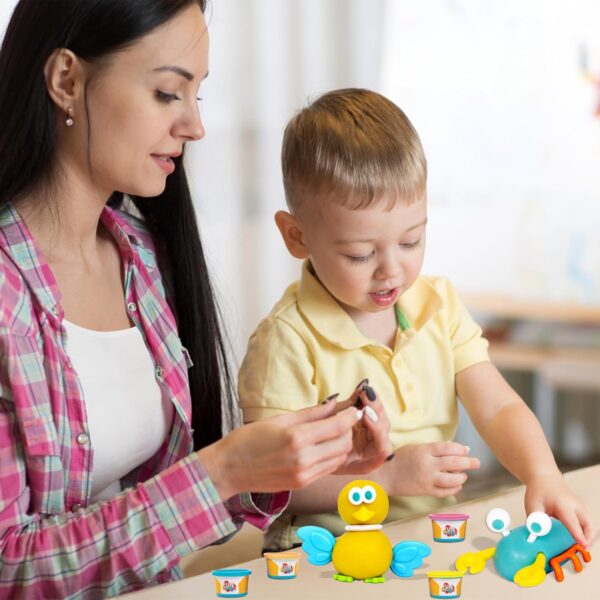 Fundough Funskool Pond Friends, Play Set for Kid, 4 Colorful Tubs of 75g Each (300g Total), Learning, Fun & Engaging Activity,Multicolor, Gift Set for Kids, Age 3+ Years - Image 2