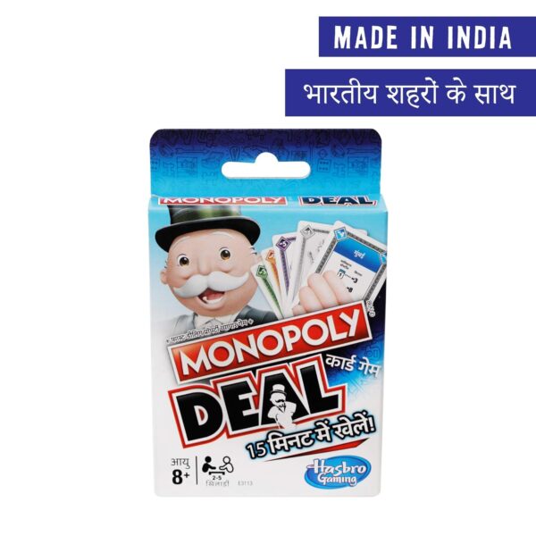 Monopoly Deal Card Game in Hindi (Multicolor), ForKids, Teens, Adults Ages 8 and Up - Image 2