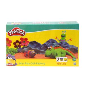 Play-Doh Mini Fun Factory Tool Set For Kids 3 Years And Up With 2 Non-Toxic Colors, Multicolor, 2 Pieces