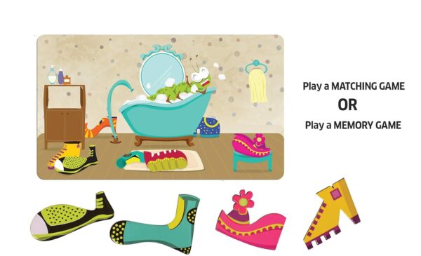 Chalk and Chuckles Caterpillar Clutter, Memory Matching Card Game, Age 3-6 Years Old Boys and Girls, Educational Gifts for Kids - Image 2