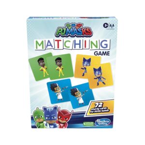 PJ Masks Hasbro Gaming Matching Game for Kids Ages 3&Up,Fun Preschool Game for 1+ Players,Multicolor