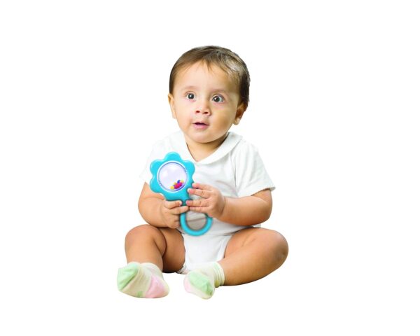 Giggles Funskool - Gift Set Classic, Gift for New Born Baby,Multicolor Baby Toy Stackable Blocks for New Born, Stack,Nest,Link,Squeakers,Teether,Rattle, 6 Months & Above, Infant Toys, 15 Pcs - Image 4