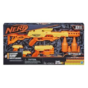 Nerf Alpha Strike Battalion Set - Includes 4 Blasters, 4 Half-Targets, and 25 Official Darts - Toys for Kids, Teens & Adults, Outdoor Toys, Toys for Boys and Girls Ages 8 Years Old and Up,Multicolor