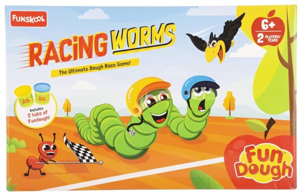 Fundough - Racing Worms, Extrude and Race, 3years +, Multicolor - Image 2