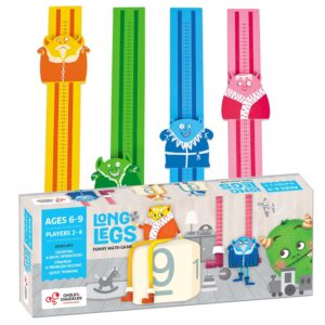 Chalk and Chuckles Long Legs Addition and Subtraction Maths Fun Educational STEM Game for Age 6-9 Years Old Boys and Girls - Multicolour,for 5 Years and up