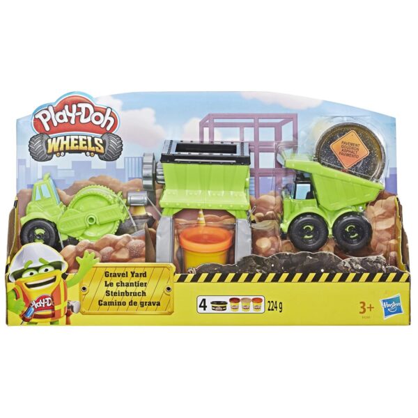 Play-Doh Wheels Gravel Yard Construction Toy With Non-Toxic Pavement Buildin' Compound Plus 3 Additional Colors,Multicolor - Image 2