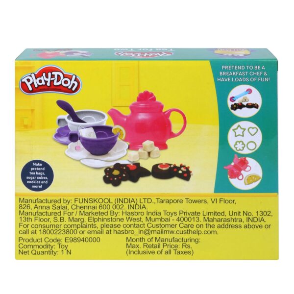 PLAY-DOH Tea for Two Playset for Kids 3 Years and Up with 3 Non-Toxic Colors - Image 5