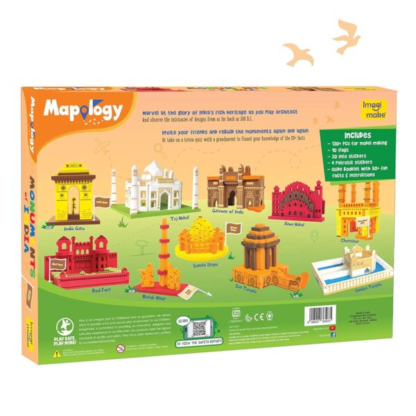 Imagimake Mapology Monuments of India - Construction Set - Make 10 Monuments - Educational Toy for Boys & Girls Above 5 Years Kids (Multicolour) (10 Pieces) - Image 5