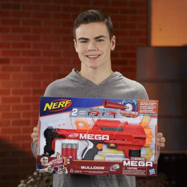 Nerf AccuStrike Mega Bulldog Blaster, Toy Blaster, For Kids Ages 8 Years Old And Up (Multicolour) - Image 6