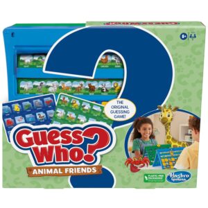 Hasbro Guess Who Animal Friends Board Game for Kids Ages 6+, Guess Who? Game with Animals, Includes 2 Double-Sided Animal Sheets