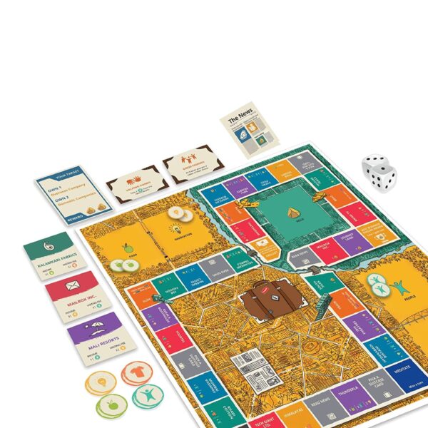Funskool Games, Business Game (The Gold Quest), Multiplayer Strategy Game, 2-4 Players, Multicolor, Ages 7 and Above, - Image 2