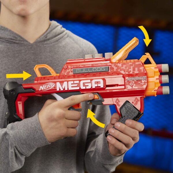 Nerf AccuStrike Mega Bulldog Blaster, Toy Blaster, For Kids Ages 8 Years Old And Up (Multicolour) - Image 4