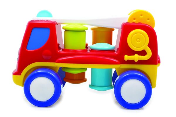 Giggles Funskool - Peg Basher Fire Engine, Hammer Learning Toy For Kids, Light & Sound, 12 Months & Above, Infant And Preschool Toys - Image 4