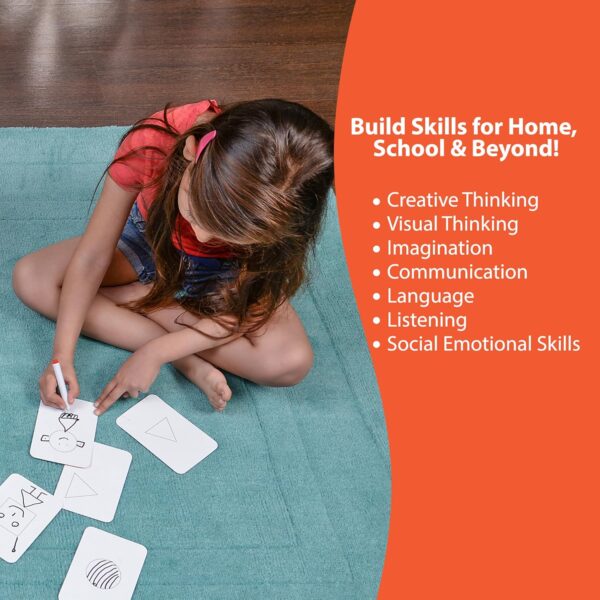 Chalk and Chuckles Shape Your Story, Drawing and Storytelling Card Game, Creativity and Fun Age 5-99 Year, Gifts for Girls, Boys, Adults - Image 5