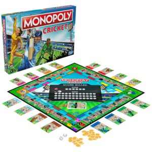 Monopoly Cricket Board Game | Cricket-Themed Monopoly Board Game for Families and Kids | for Ages 8+ | for 2 to 6 Players | Birthday Gift for Kids & Families