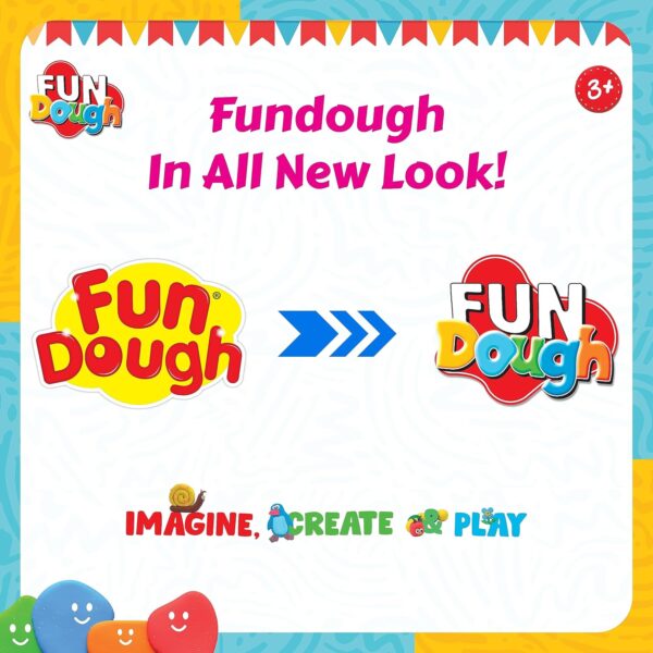 Funskool Fundough Fun Pack, 12 tubs of Dough, 50gms each, Toys for Kids, Shaping, Sculpting, 3 Years and Above,Multicolor - Image 6