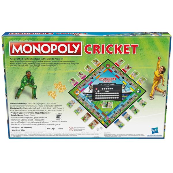 Monopoly Cricket Board Game | Cricket-Themed Monopoly Board Game for Families and Kids | for Ages 8+ | for 2 to 6 Players | Birthday Gift for Kids & Families - Image 3