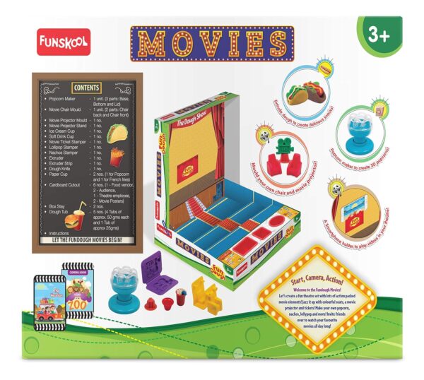 Fundough - Movies, Shaping and Sculpting, 3years +, Multicolor - Image 2