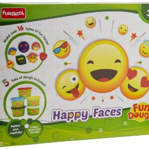 Fundough - Happy Faces, Gift for Girl Boys, 3years +, Multicolor